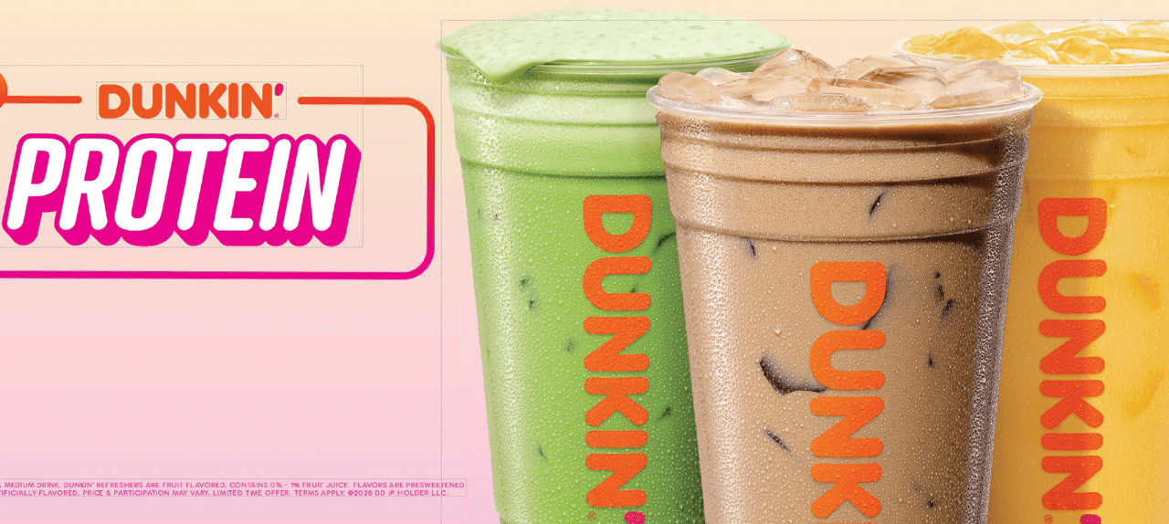 Dunkin protein iced shake trio